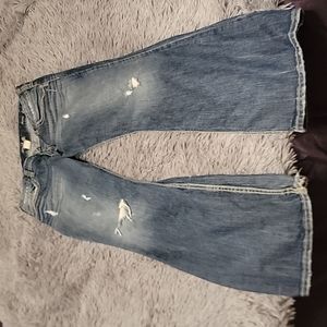 Women's silver bootcut jeans size 33